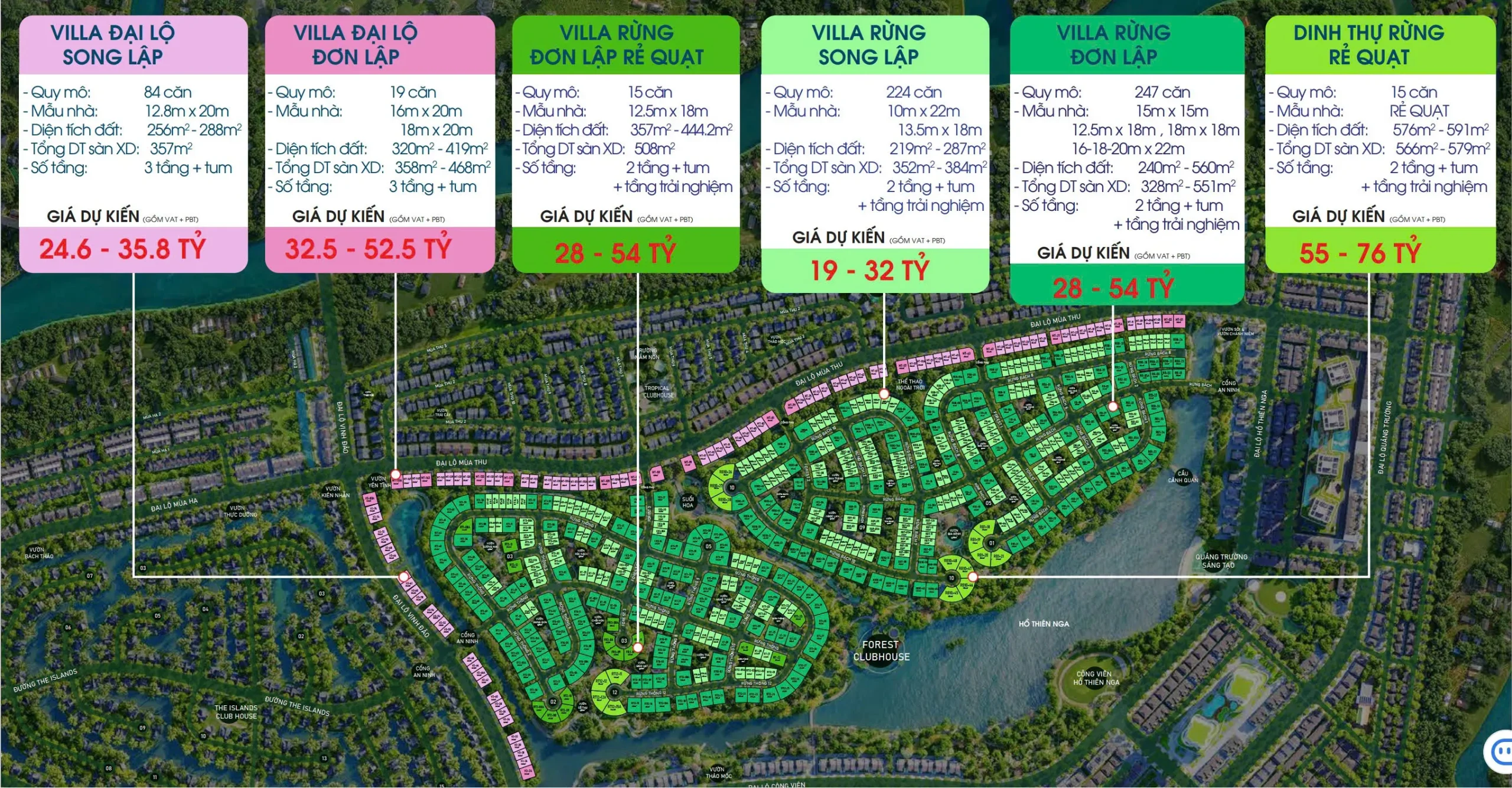 Mặt Bằng Biệt Thự Rừng Eco Retreat